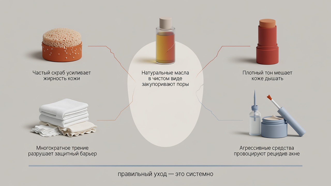 Ошибки в домашнем уходе за кожей